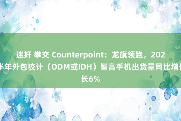 迷奸 拳交 Counterpoint：龙旗领跑，2024上半年外包狡计（ODM或IDH）智高手机出货量同比增长6%