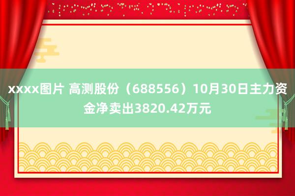 xxxx图片 高测股份（688556）10月30日主力资金净卖出3820.42万元