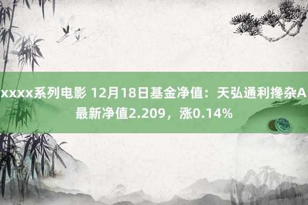 xxxx系列电影 12月18日基金净值：天弘通利搀杂A最新净值2.209，涨0.14%