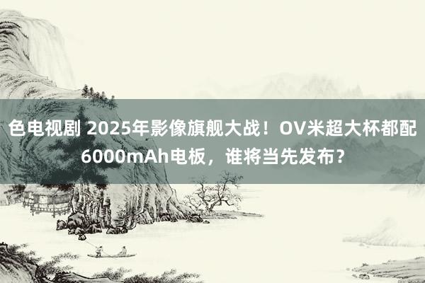 色电视剧 2025年影像旗舰大战！OV米超大杯都配6000mAh电板，谁将当先发布？