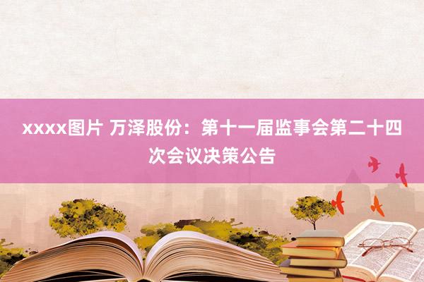 xxxx图片 万泽股份：第十一届监事会第二十四次会议决策公告