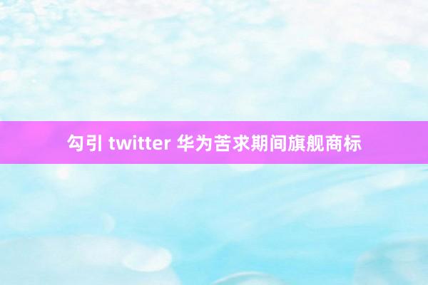 勾引 twitter 华为苦求期间旗舰商标