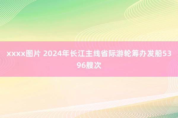 xxxx图片 2024年长江主线省际游轮筹办发船5396艘次