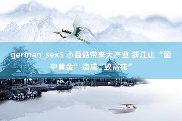 german_sex5 小菌菇带来大产业 浙江让 “菌中黄金” 造成“致富花”