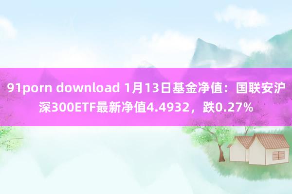 91porn download 1月13日基金净值：国联安沪深300ETF最新净值4.4932，跌0.27%